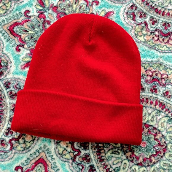 Urban Outfitters Accessories - Red Knit Beanie Hat